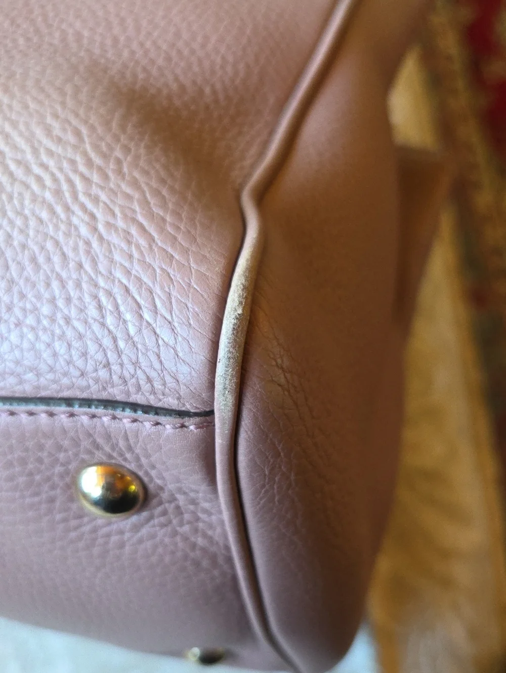 Gucci Pink Lavender Leather Tote with Bamboo Handles